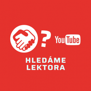 Hledáme lektora - YOUTUBERING